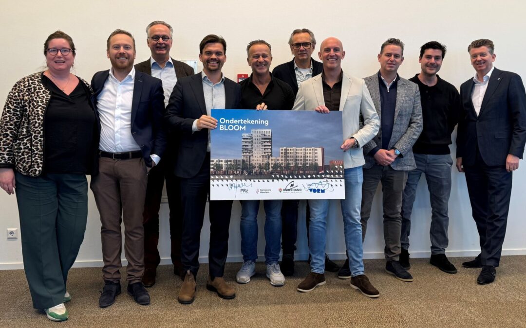 Volgende stap voor BLOOM Haarlem: Pré Wonen, VORM en Ouwehand Bouwen & Ontwikkelen tekenen voor koop en realisatie